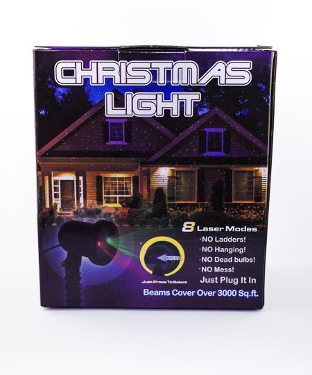 Lauko lazeris “CHRISTMAS LIGHT” su 8 skirtingomis programomis