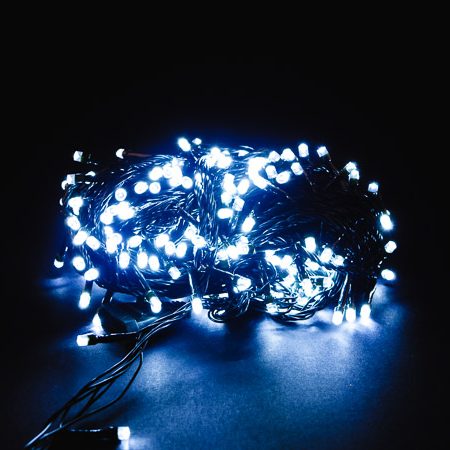 Šaltai baltos spalvos Kalėdinė girlianda, 300 LED
