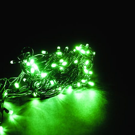 Žalios spalvos Kalėdinė girlianda, 200 LED