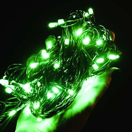 Žalios spalvos Kalėdinė girlianda, 300 LED
