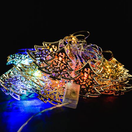 Kalėdinės lemputės “METALINĖS EGLUTĖS”, 30 LED