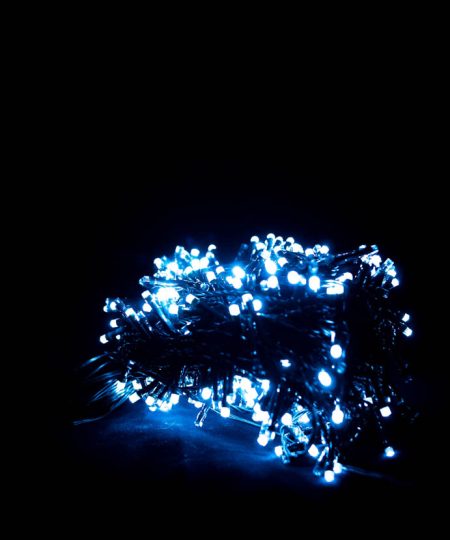 Šaltai baltos spalvos lauko Kalėdinė girlianda, 500 LED