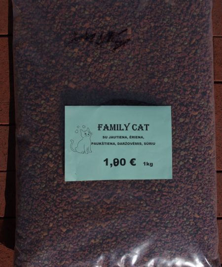 FAMILY CAT, SuJautiena, Ėriena, Paukštiena, Daržovėmis Ir Sūriu