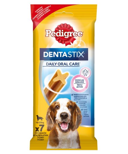 PEDIGREE DentaStix Kramtalas Vidutinių Veislių Šunims, 180 g