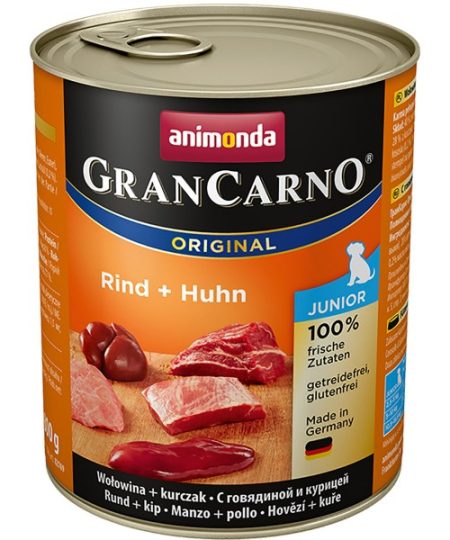 GRANCARNO JUNIOR, Su Jautiena Ir Vištiena 800g