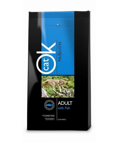 OK CAT PASSION ADULT FISH, Pašaras Katėms