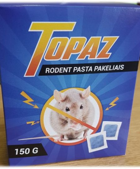 Topaz rodent pasta pakeliais, 150g