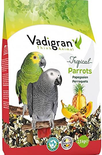 VADIGRAN Parrot Tropical Lesalas Dižiosioms Papūgoms Su Vaisiais, 650g