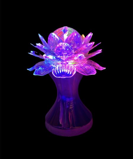 Šviečianti auksinė LED lempa “LED LOTUS LAMP”