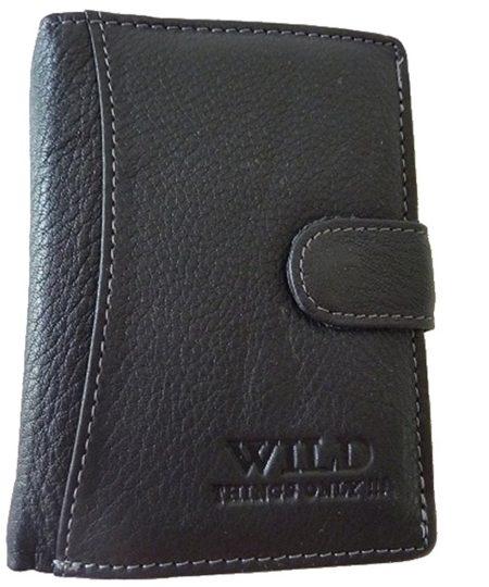 Vyriška WILD juoda piniginė