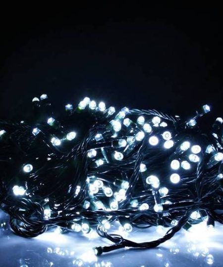 Šaltai baltos spalvos lauko Kalėdinė girlianda, 100 LED