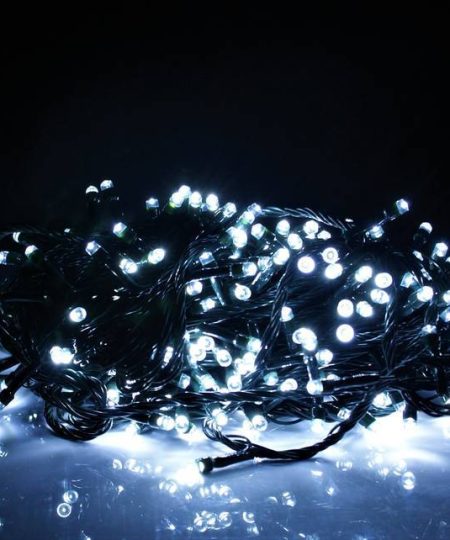 Šaltai baltos spalvos girlianda FLASH, 1000 LED