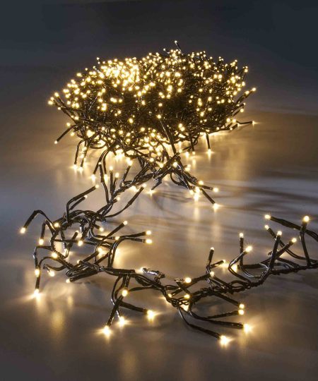 Šiltai baltos spalvos šakotos LED lemputės, 300 LED