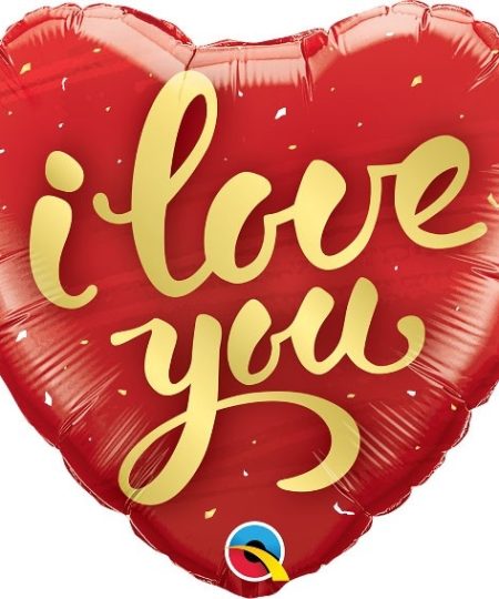 Helio balionas - širdelė I Love You 46 cm