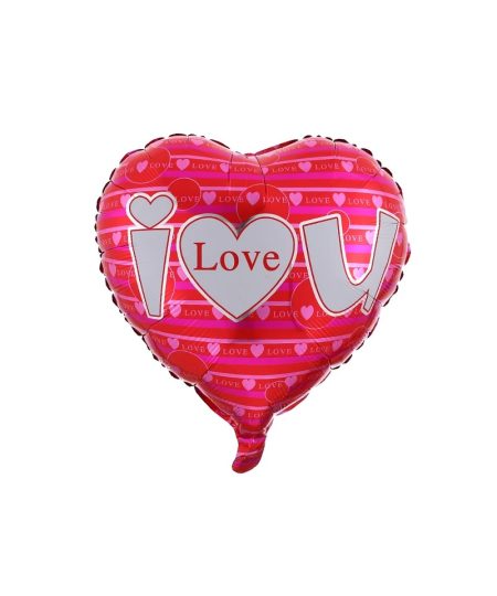 Helio balionas - širdelė I Love You 45 cm