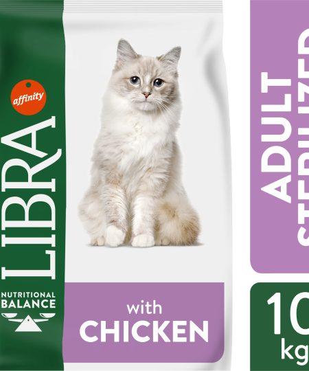 LIBRA CAT STERILIZED, Pašaras Katėms Su Vištiena