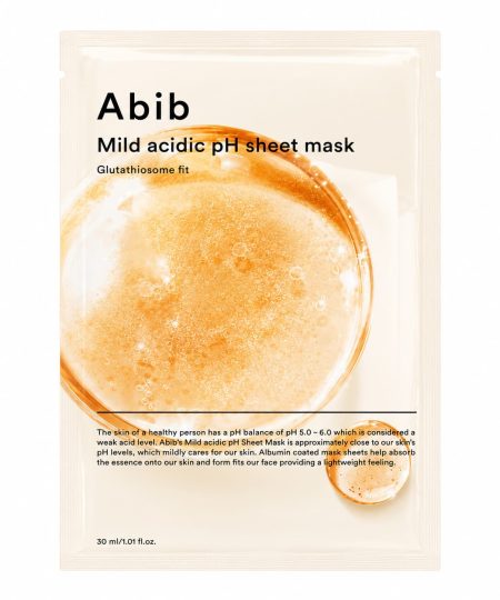 Abib Mild Acidic pH Sheet Mask Glutathiosome Fit | Veido kaukė